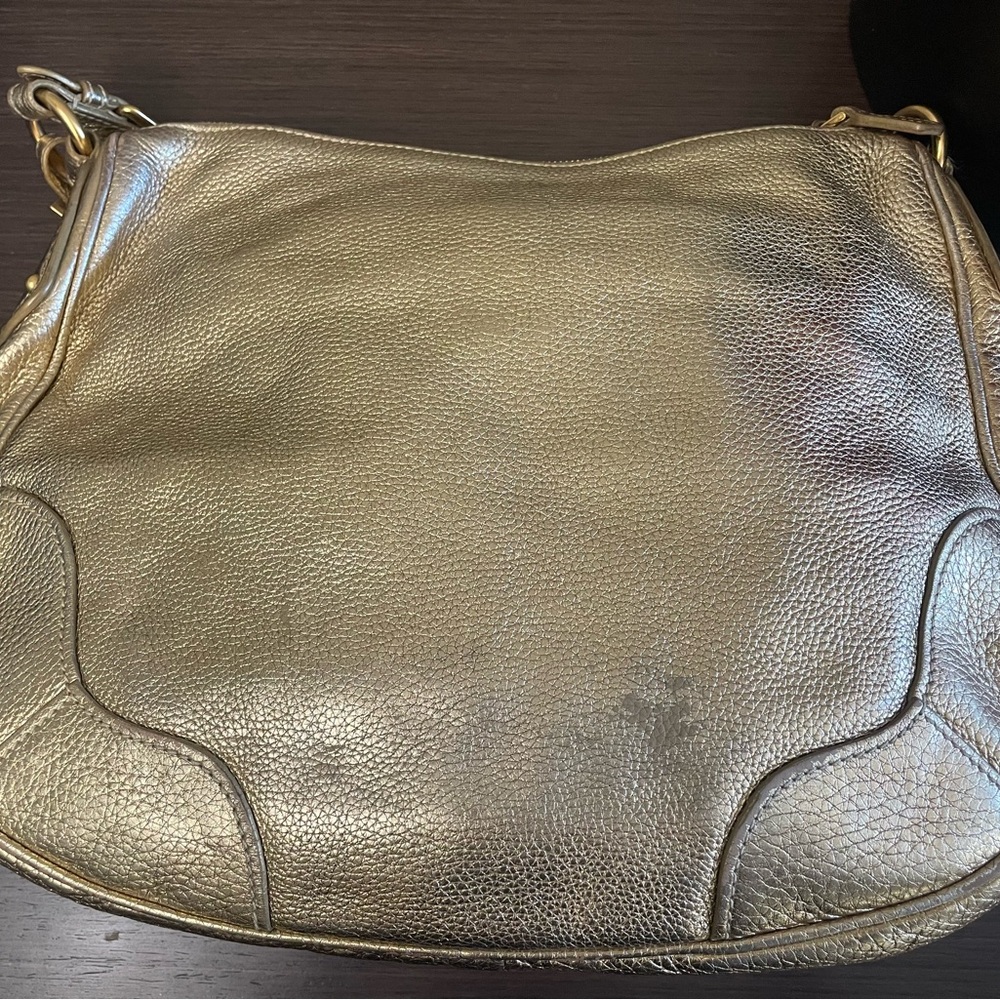 💯 Authentic Gold deerskin Prada hobo bag with Gold hardware - Picture 4 of 10